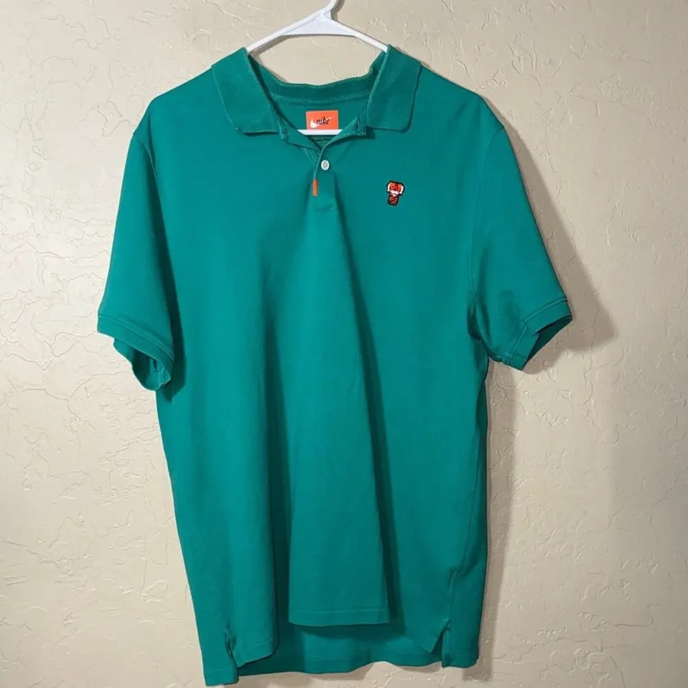 Nike Golf Tiger Woods Frank Polo Masters Green 2020 size large.